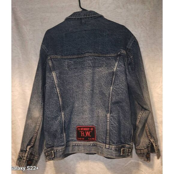 O46 LEE Riders classic button-up jean jacket. Trendy, thrashed, distressed look - Picture 6 of 15